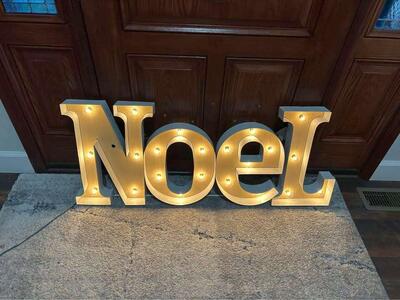 Brand new Light up NOEL sign $80 cash/venmo in Draper
