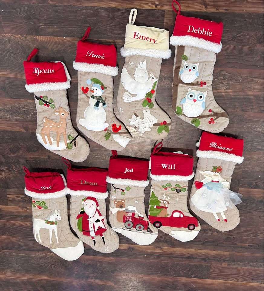 Pottery Barn Christmas Stockings $15 each cash/venmo in Draper