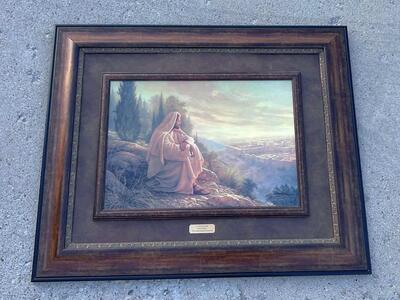 Greg Olsen O'Jerusalem Framed 16” x 23” print $120 cash/venmo in Draper