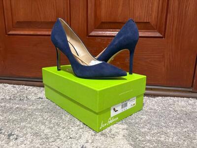 Brand new Sam Edelman Hazel Navy Suede Pumps Dress Shoes women’s size 7 1/2 in Draper $50 cash/venmo