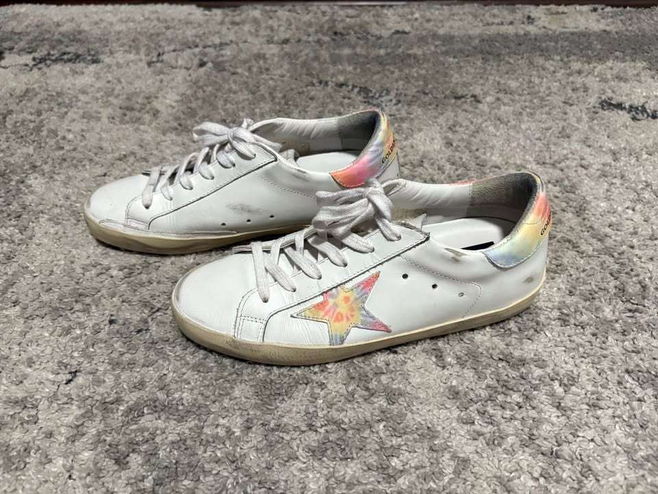 Golden Goose Super-star tie dye low top women’s size 7.5 (UK 38) sneakers shoes $150 cash/venmo in Draper