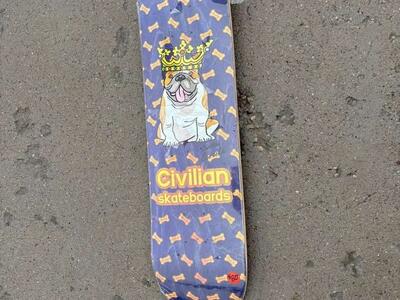 Brand new Civilian Skateboard Pro model Christian Sereika Bull Dog Skateboard Deck $40 cash/venmo