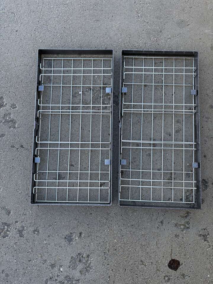 Metal Ceiling Hanging Wine glass holder rack $20 for the 2. In Draper