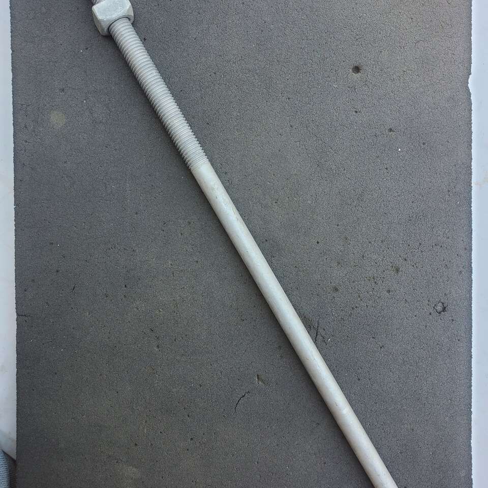 Square head machine bolt with nut