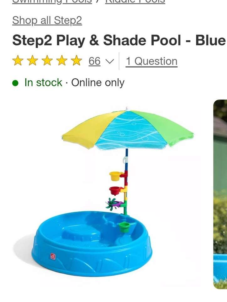 Step 2 play and shade pool
