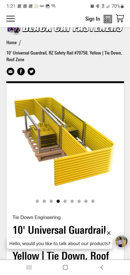 10' universal guardrail