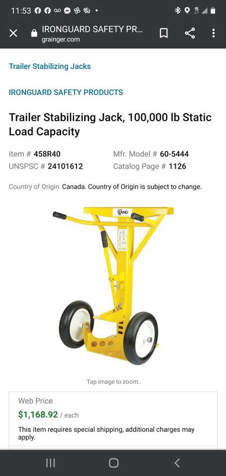 trailer stabilized jack