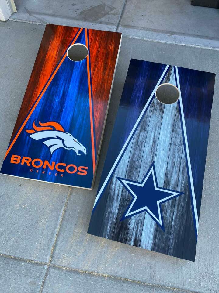 Cornhole Bags New England Patriots Denver Broncos Corn Hole 