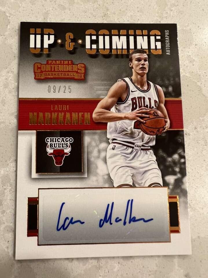 Lauri Markkanen 2017-18 Auto RC #d 09/25