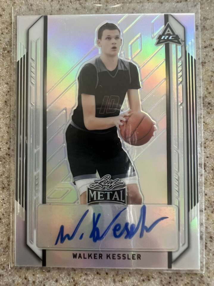 Walker Kessler 2022 Leaf Metal RC Autograph