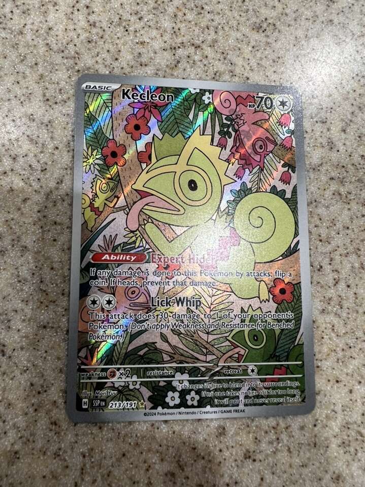 Kecleon Illustration Rare Pokeon Surging Sparks