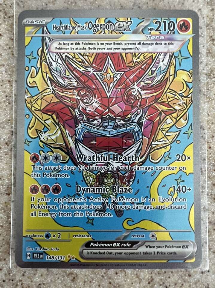Hearthflame Mask Ogeron EX SIR Prismatic Evolution