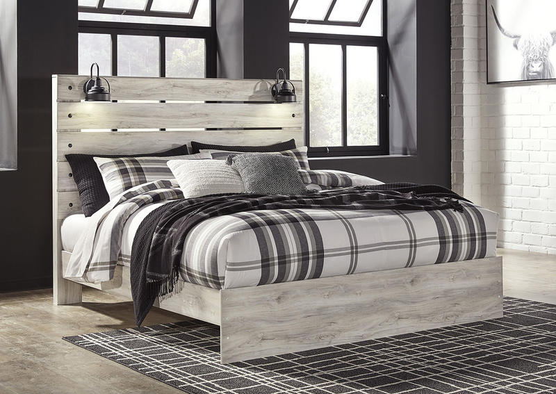 Cambeck King Panel Bed Frame- Single Item - Bedroom Furniture - Action Home Furniture