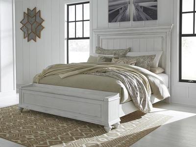 Kanwyn Queen Panel Bed with Storage Bench - Single Item - Bedroom Furniture - Action Home Furniture