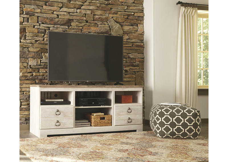 Willowton 64" TV Stand - Living Room Furniture Accent Piece - Action Home Furniture