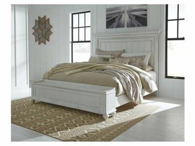 Kanwyn King Panel Bed with Storage Bench - Single Item - Bedroom Furniture - Action Home Furniture
