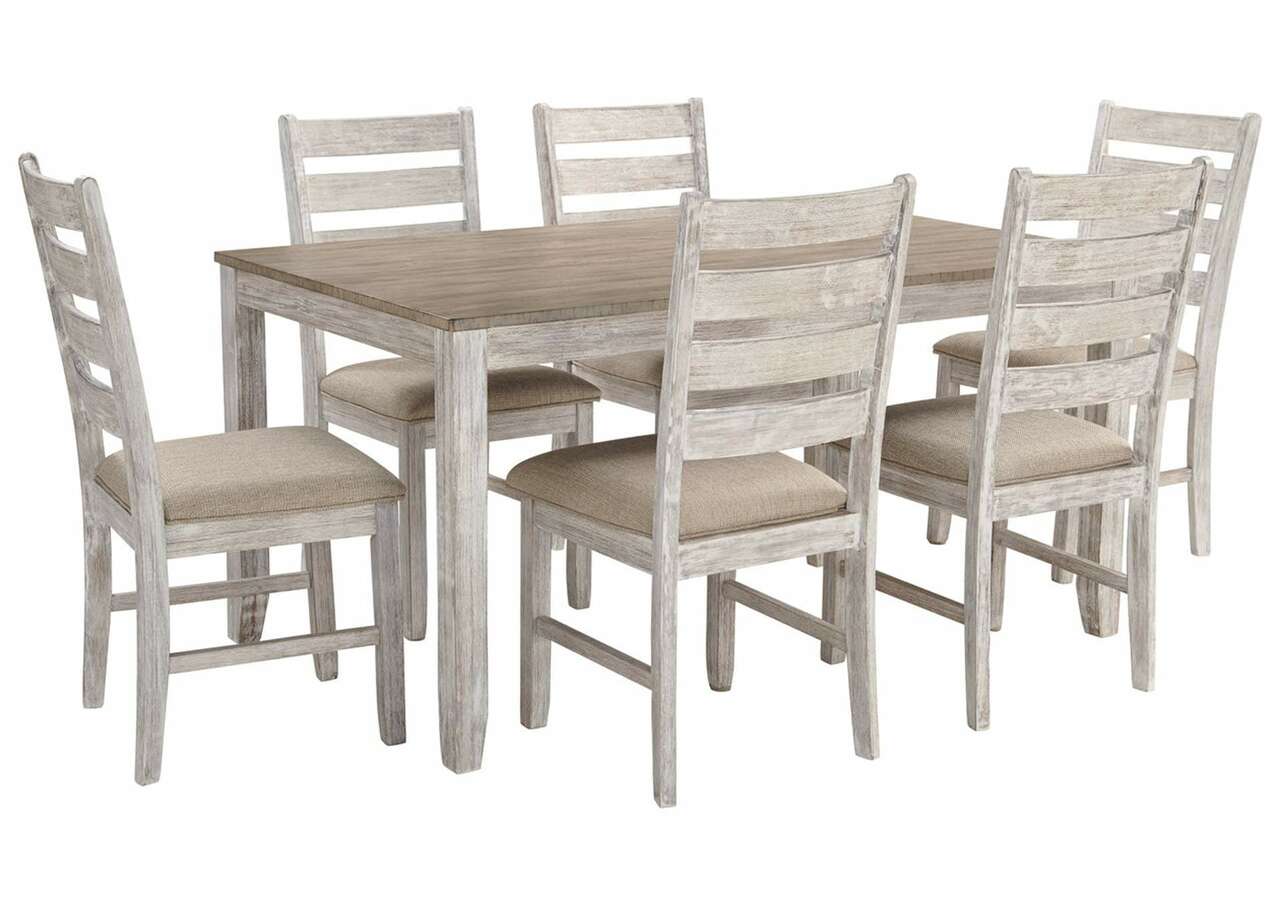 Skempton 7pc. Dining Set - Kitchen Table & Chairs - Action Home Furniture
