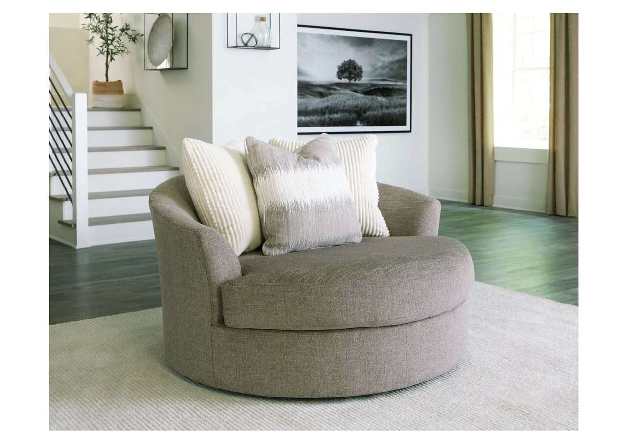 Creswell Swivel Chair - Living Room Furniture Accent Piece - Action Home Furniture
