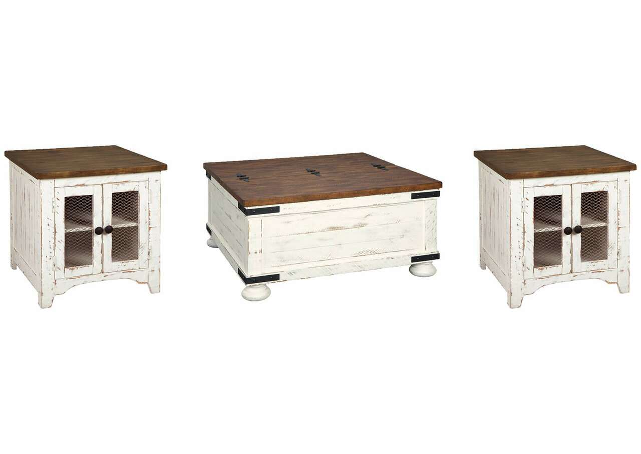 Wystfield Coffee Table w/ 2 End Tables - Living Room Furniture Accent Piece - Action Home Furniture