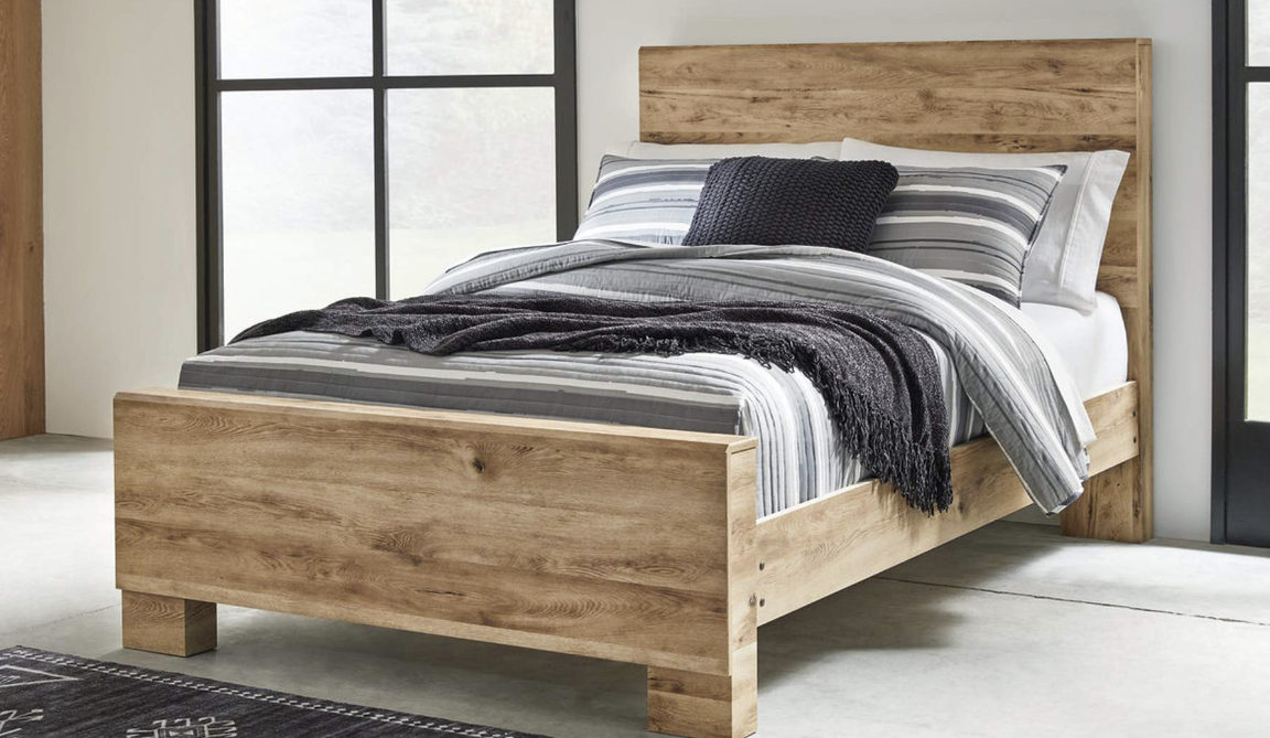Hyanna Full Panel Bed Frame - Bedroom Furniture - Action Home Furniture