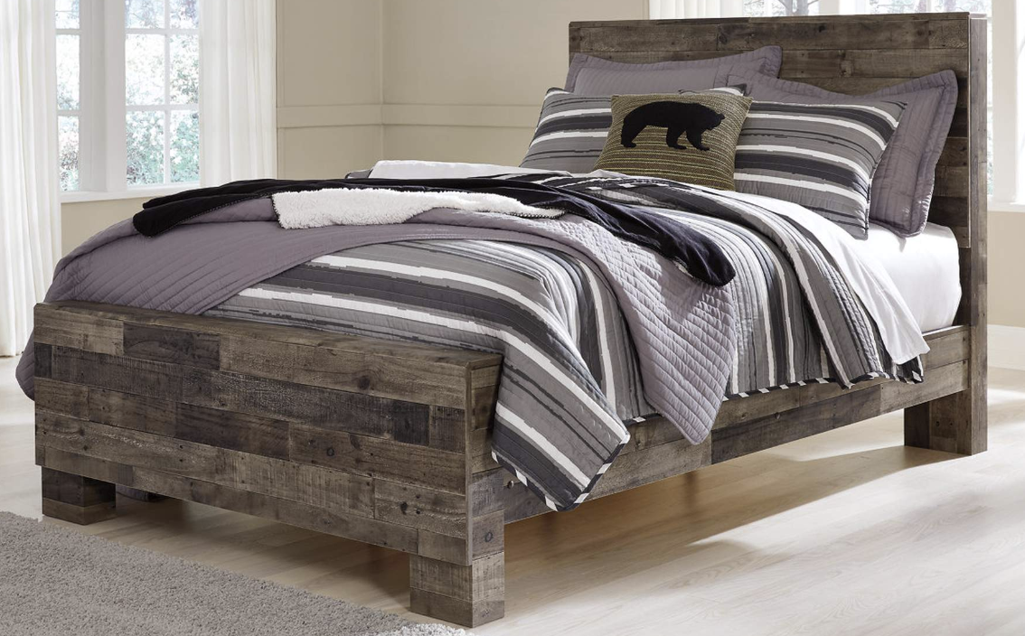 Derekson Full Panel Bed Frame - Single Item - Bedroom Furniture - Action Home Furniture