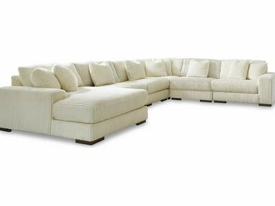 Lindyn 6 Piece Sectional Sofa with Chaise- Living Room Furniture - Action Home Furniture