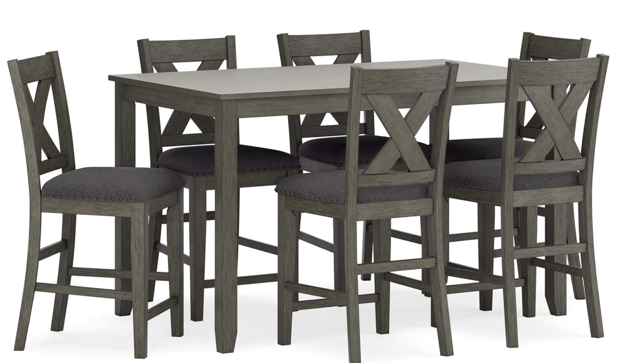 Caitbrook 7pc. Counter Height Dining Set - Kitchen Table & Barstools- Action Home Furniture