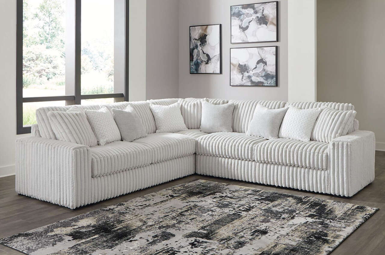 Stupendous 3-Piece Sectional Sofa- Living Room Furniture - Action Home Furniture