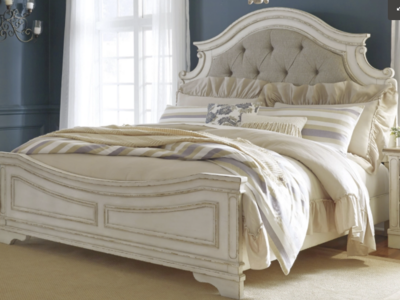 New Realyn King Upholstered Panel Bed - Single Item - Bedroom Furniture - Action Home Furniture