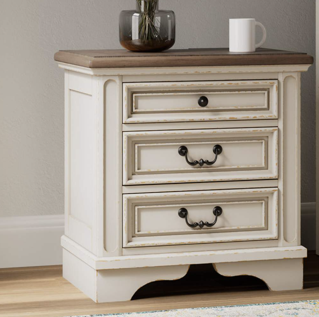 New Realyn Nightstand - Single Item - Bedroom Furniture - Action Home Furniture