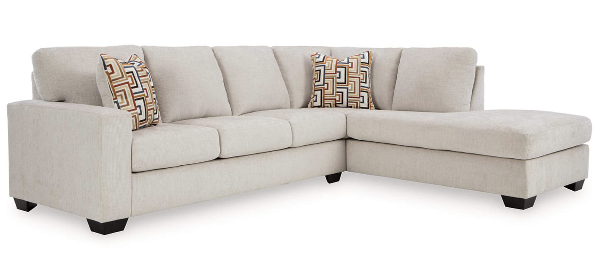 New Aviemore 2-Piece RAF Sectional Couch with Chaise - Living Room Furniture - Action Home Furniture
