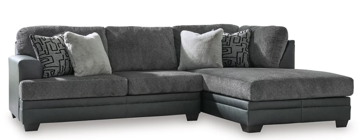 New Brixley Pier 2pc. RAF Sectional Sofa with Chaise - Living Room Furniture - Action Home Furniture