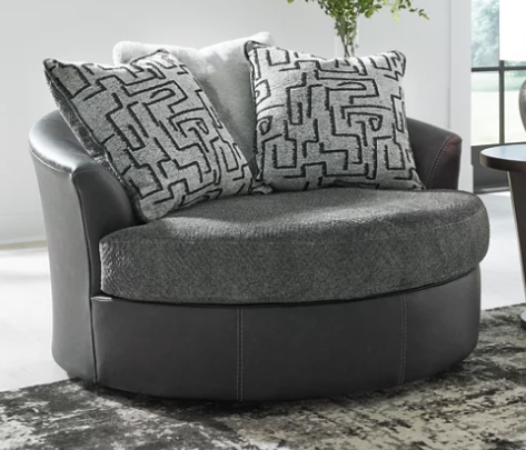 New Brixley Pier Oversized Swivel Accent Chair - Living Room Furniture Accent Piece - Action Home Furniture