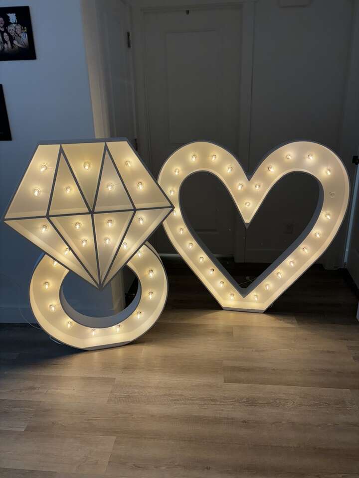 Large light up heart
