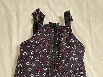 FADED GLORY GIRLS 4T SNOW BIB