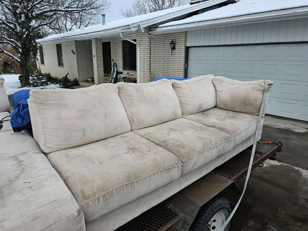 Huge white corner couch FREE