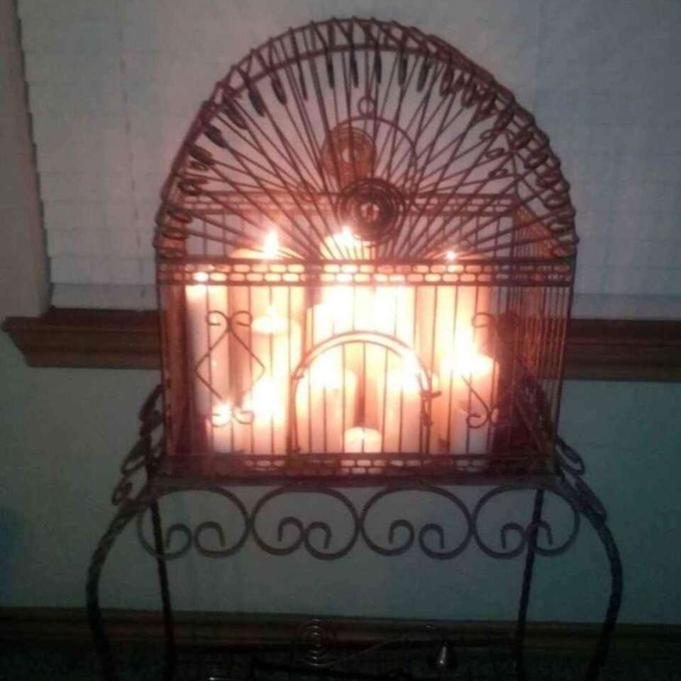 WROUGHT IRON, VINTAGE BIRDCAGE, HD8e