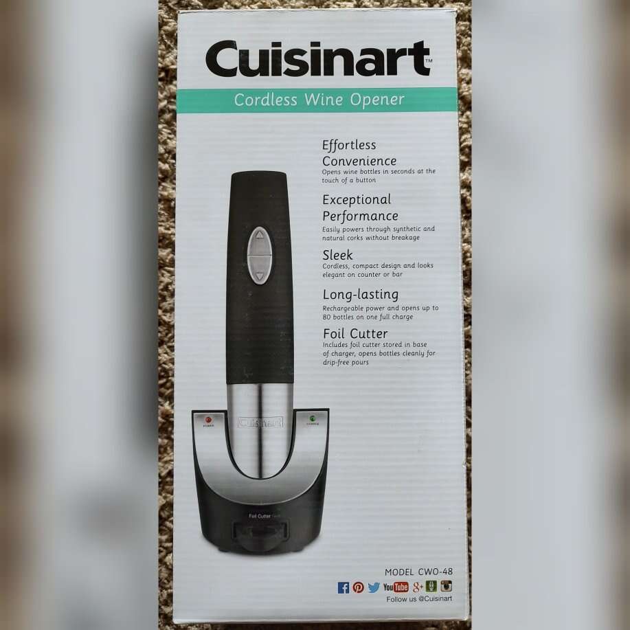 New Cuisinart - Cordless Wine Opener