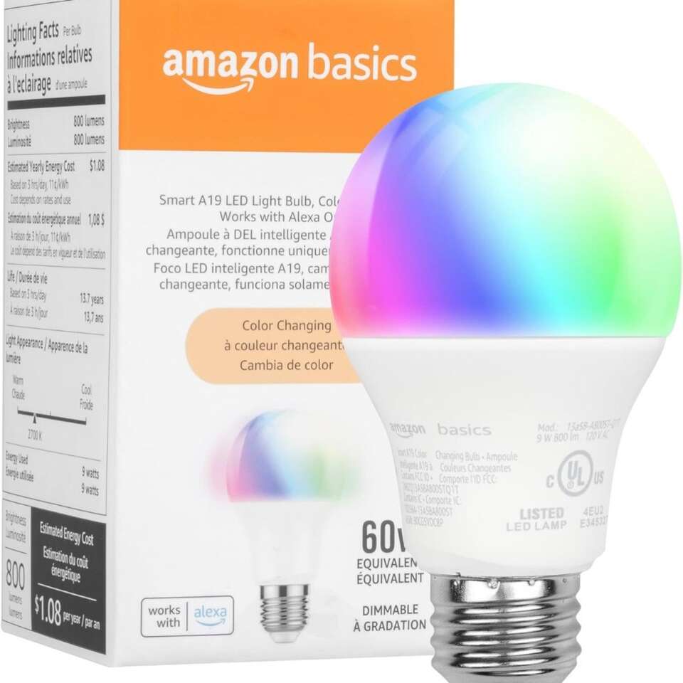 New Amazon Basics Smart A19 LED Light Bulb