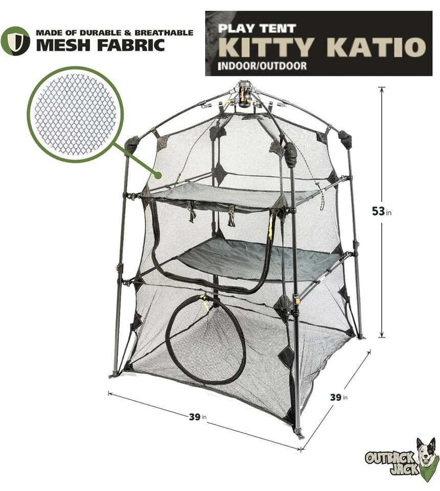 Outback Jack Kitty Katie Indoor/Outdoor Play Tent