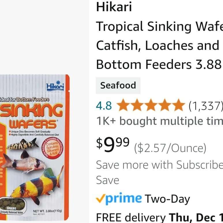 Hikari Sinking Wafers 3.88 oz
