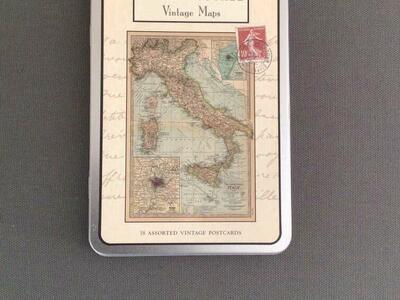 Vintage Map Postcards