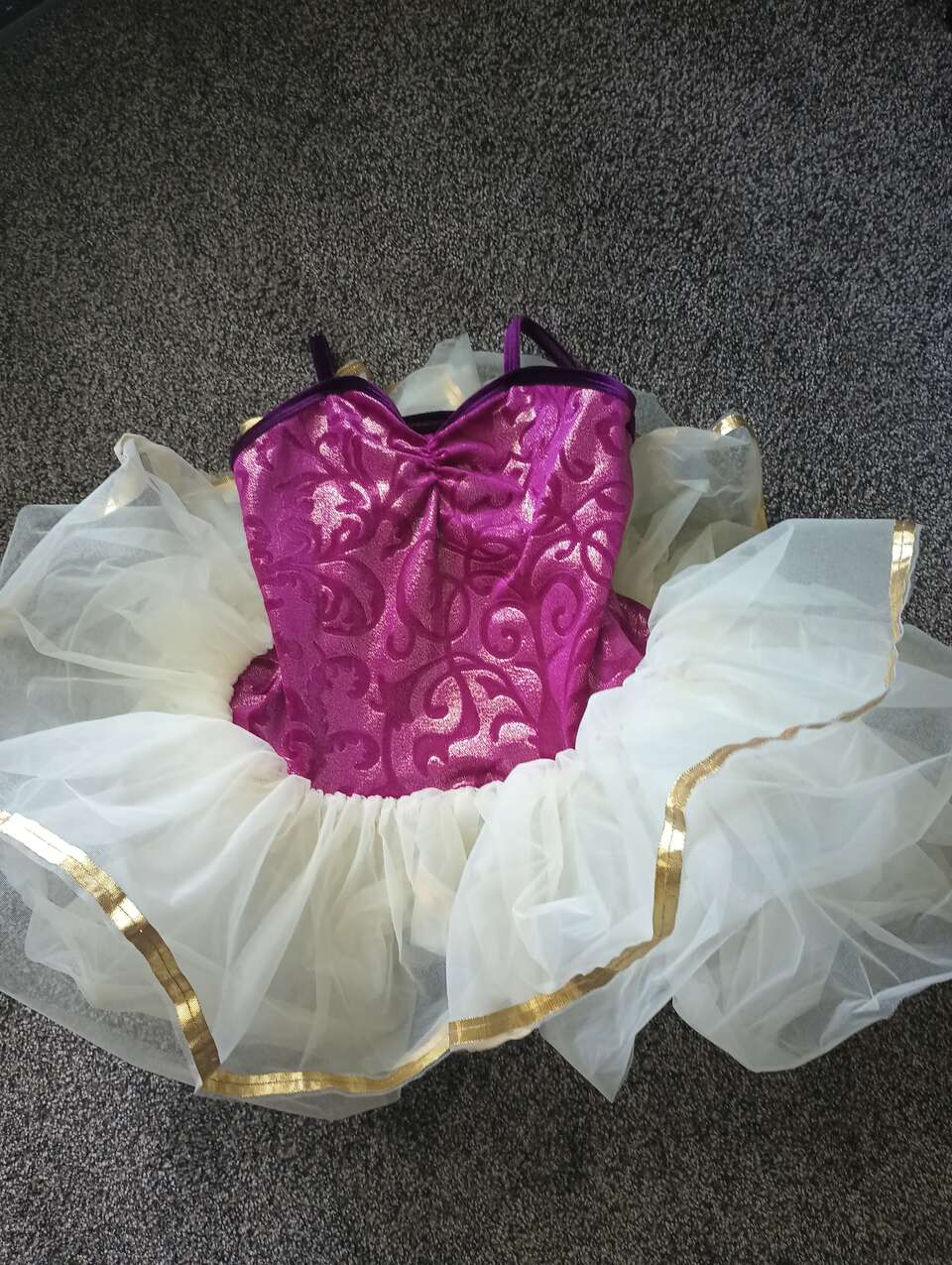 Magenta velvet ballet tutu