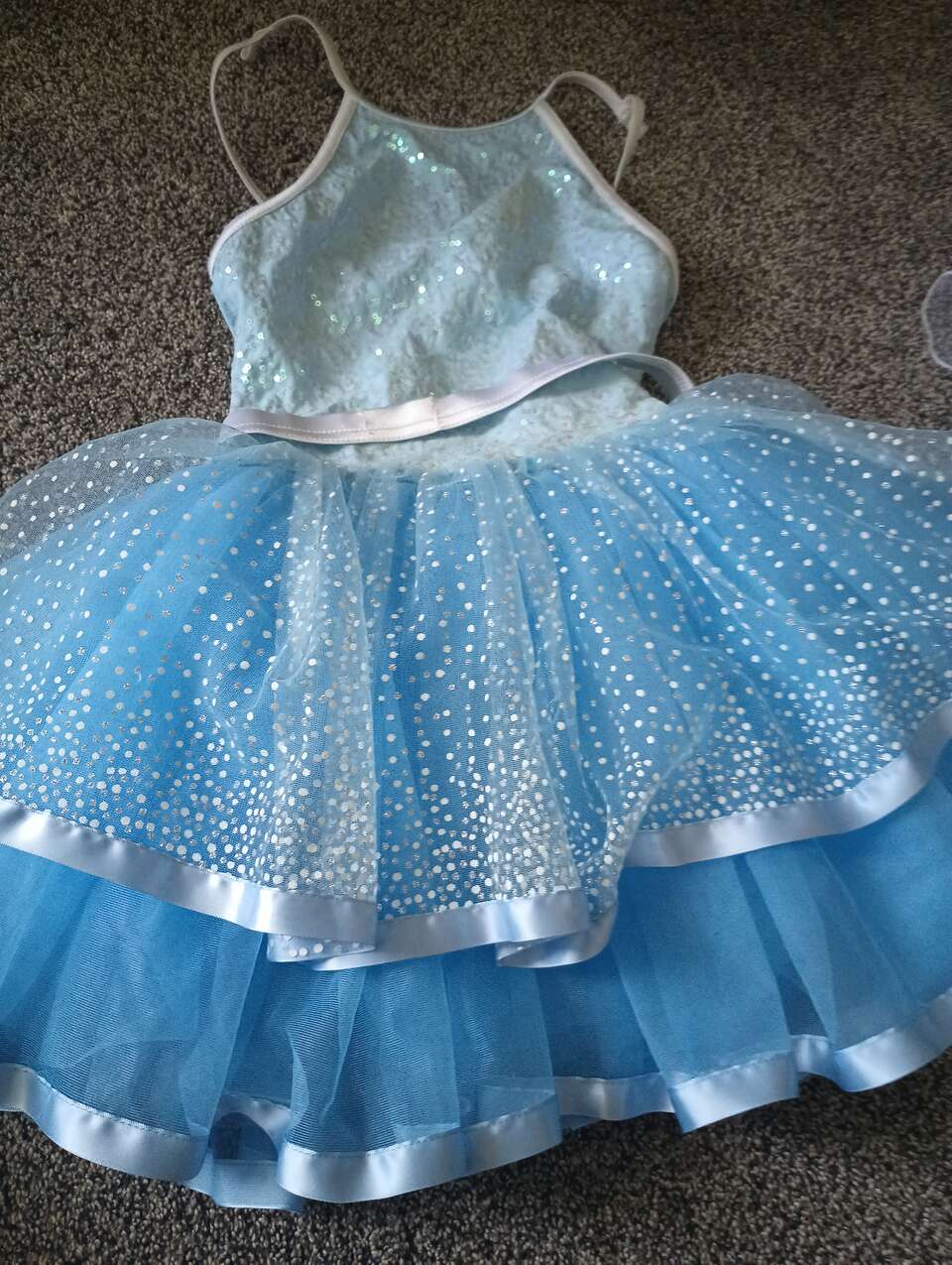 Blue sparkly costume