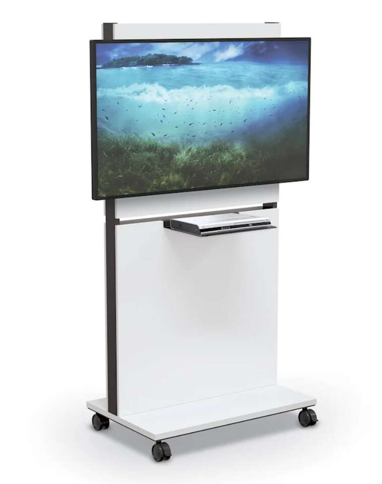 NEW MOORECO MEDIASPACE FLAT PANEL TV MEDIA CART for UP TO 60" DISPLAY TV'S