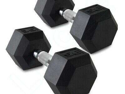 NEW W/ TAGS Double (2x) 45-LBS Dumbbells! Hexagon