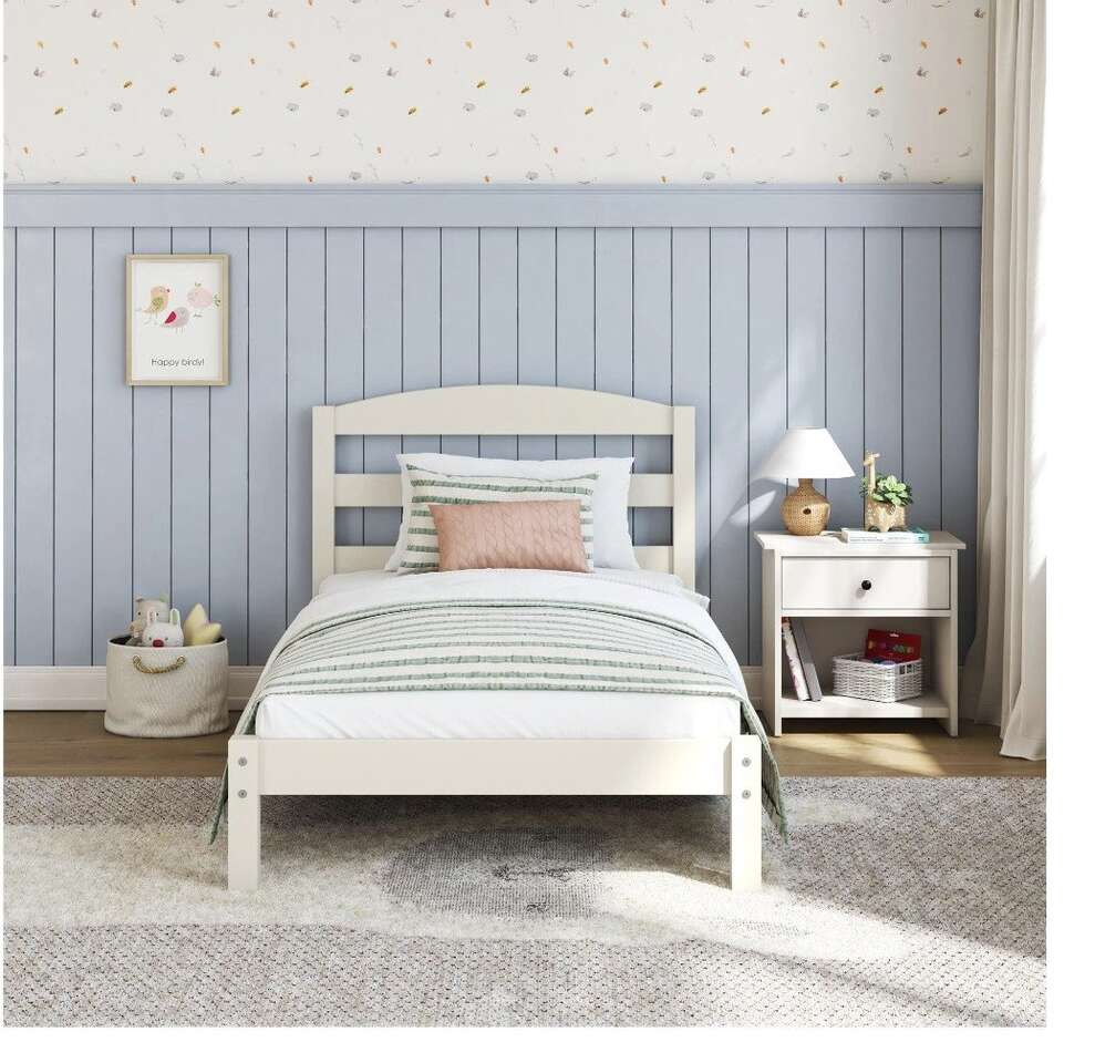 UNOPENED Dorel Twin Bed Frame! Platform Wood