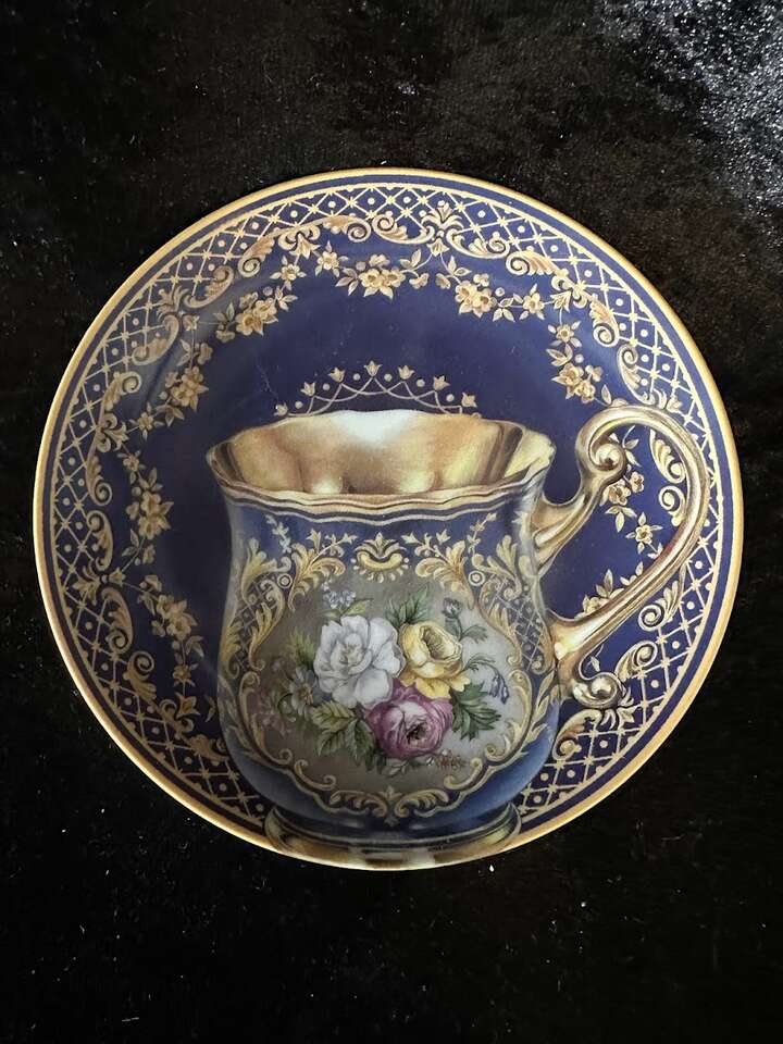 Collector Plate ~"Colbalt Majesty"~ By Irina Makarova