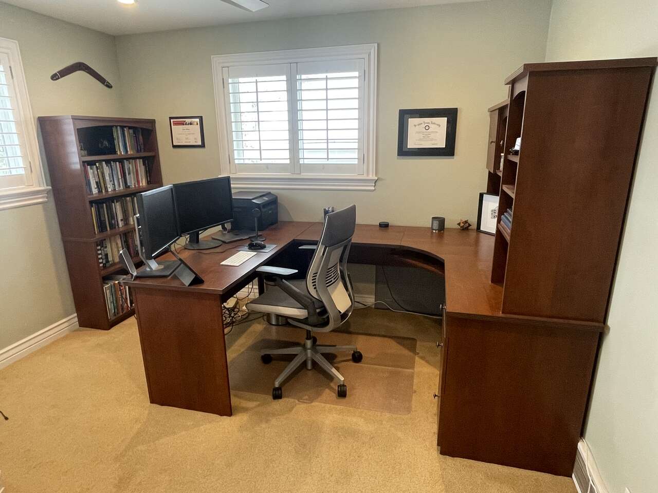Laminate desk and bookshelf Furniture