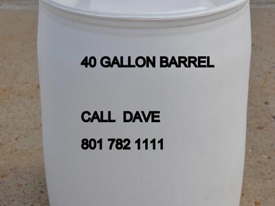 40/30 Gallon Water storage drum / barrels SAFE HDPE2 food grade RINSED OUT water supply, fuel storage , emergency preparedness